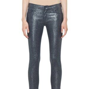 Mother the Looker Jeans Blue Sparkle Sz 31